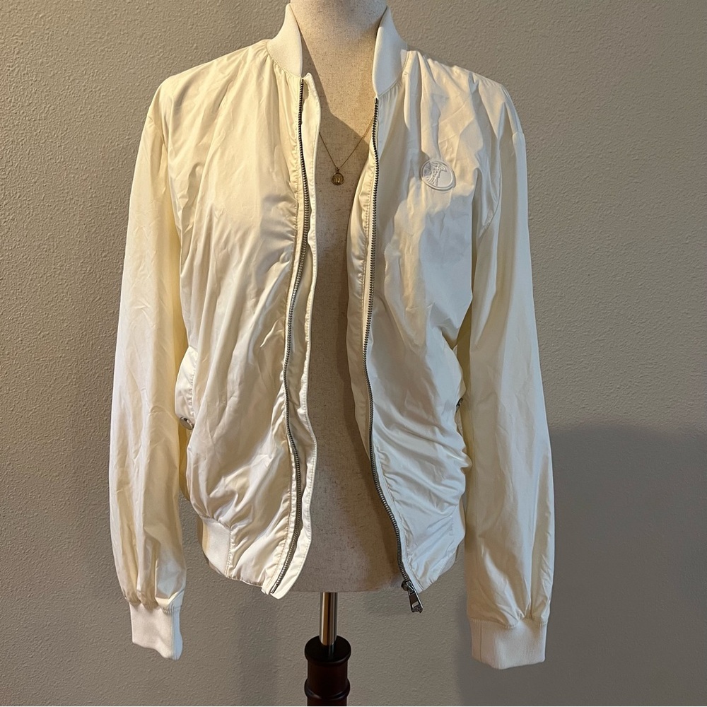 Versace Collection Cream Bomber Jacket
